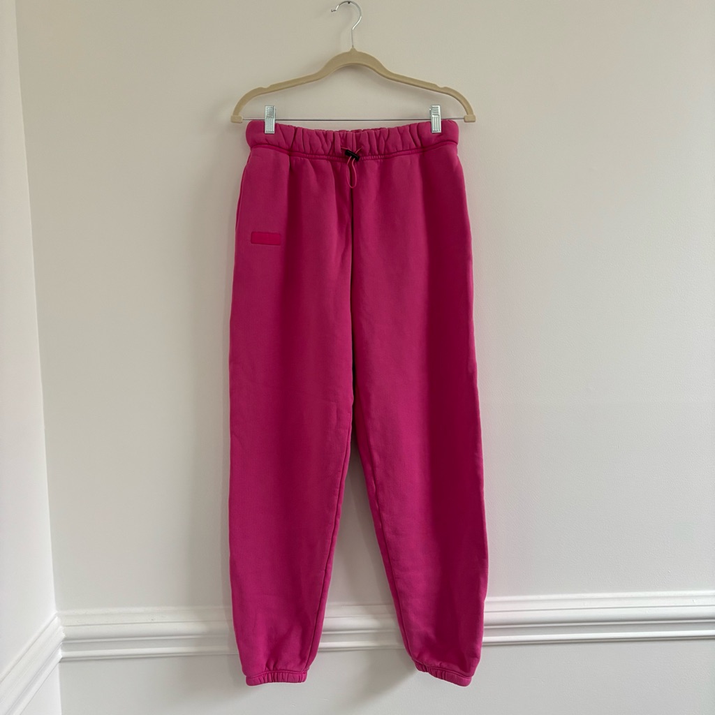 Set Active Rare Heavyweight Sweatpants Pink Size Small Nwot